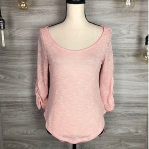 Caren Sport Soft Pink Hi Lo Shirt, Pink, Sz 1X,NWT